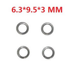 Xinlehong Toys 9125 XLH 9125 bearings 6.3*9.5*3mm 4pcs 15-wj09 - Click Image to Close