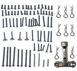 Xinlehong Toys 9125 XLH 9125 screws set + couple axle metal bar + tire wrench + R shape buckle