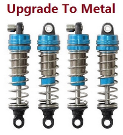 XLH Xinlehong Toys 9130 9135 9136 9137 9138 upgrade to metal shock absorbers Blue