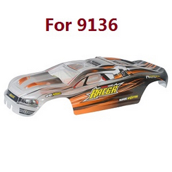 XLH Xinlehong Toys 9130 9135 9136 9137 9138 car shell Orange 36-sj04 (For 9136)
