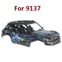 XLH Xinlehong Toys 9130 9135 9136 9137 9138 car shell Blue 37-sj06 (For 9137)