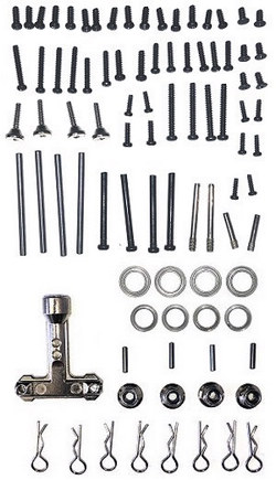 Xinlehong Toys XLH Q901 Q902 Q903 screws set + bearings + R shape buckle + M4 nuts + Tire wrench