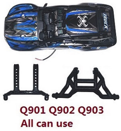 Xinlehong Toys XLH Q901 Q902 Q903 car shell and bracket Blue (All can use)