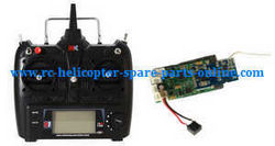 Shcong XK A1200 RC Airplanes Helicopter accessories list spare parts PCB board + Transmitter