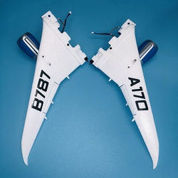 Wltoys XK A170 B787 left and right wing and engine foam group + SERVO + Brushless motor + Blade (Assembed)