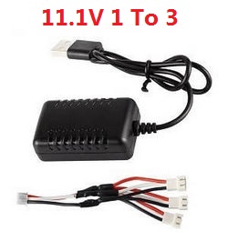 Wltoys XK A170 B787 1 to 3 wire + USB charger wire 11.1V