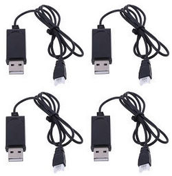 Wltoys XK A210 T28 UM 365 NAVY USB charger wire 4pcs - Click Image to Close