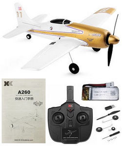 Wltoys XK A260 RC Airplanes Rare Bear F8F with 1 battery RTF