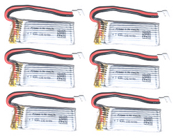 Wltoys XK WL A290 RC Airplanes F16 Aircraft accessories list spare parts 3.7V 400mAh battery 6pcs