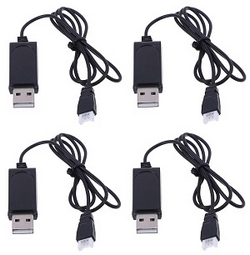 Wltoys XK WL A290 RC Airplanes F16 Aircraft accessories list spare parts USB charger wire 4pcs