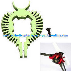 Shcong XK K100 RC helicopter accessories list spare parts heat sink for the tail motor (Green)