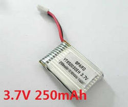 Shcong XK K100 RC helicopter accessories list spare parts battery 3.7V 250mAh