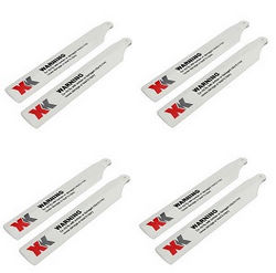 Shcong XK K100 RC helicopter accessories list spare parts main blades (White) 8pcs
