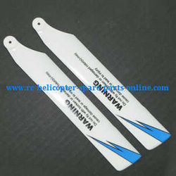 Shcong XK K100 RC helicopter accessories list spare parts main blades propellers (White-Blue)