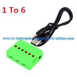 Shcong XK K124 RC helicopter accessories list spare parts 1 to 6 charger + balance charger box