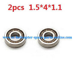 Shcong XK K124 RC helicopter accessories list spare parts bearing 1.5*4*1.1mm 2pcs