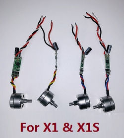 Shcong Wltoys XK X1 X1S droneRC Quadcopter accessories list spare parts brushless motors with ESC set (2*cw+2*ccw)