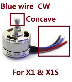 Shcong Wltoys XK X1 X1S droneRC Quadcopter accessories list spare parts brushless motor Blue wre (CW)