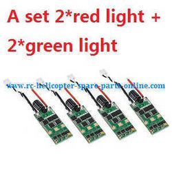 Shcong XK X350 quadcopter accessories list spare parts ESC board set (2*red light + 2*green light) - Click Image to Close