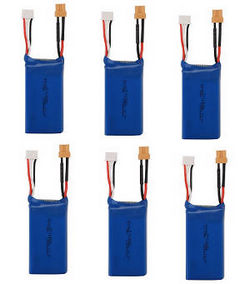 Shcong Wltoys XK X450 RC Airplanes Helicopter accessories list spare parts 11.1V 1000mAh battery 6pcs