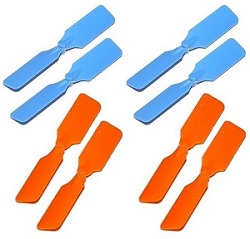 Shcong Attop toys Defender YD-911 YD-911C tail blade 8pcs Blue + Orange