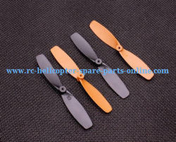Shcong Yi Zhan X4 RC Quadcopter accessories list spare parts main blades (Black-Orange)
