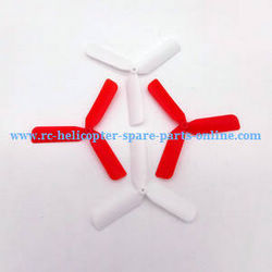 Shcong Yi Zhan X4 RC Quadcopter accessories list spare parts upgrade 3-leaf main blades (Red-White)