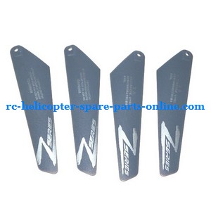 Shcong ZHENGRUN Model ZR Z008 RC helicopter accessories list spare parts main blades (2x upper + 2x lower)