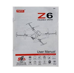 Shcong Syma X30 Z6 RC drone accessories list spare parts English manual instruction book