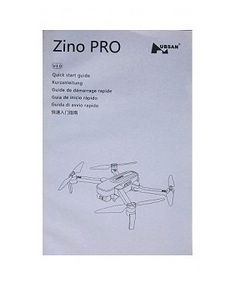 Shcong Hubsan H117S ZINO,ZINO-Y,ZINO Pro,ZINO Pro + Plus RC Drone Quadcopter accessories list spare parts English manual book (For ZINO Pro)