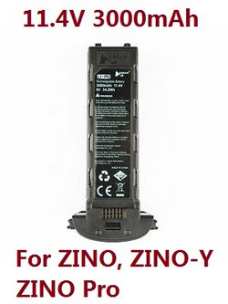 Shcong Hubsan H117S ZINO,ZINO-Y,ZINO Pro,ZINO Pro + Plus RC Drone Quadcopter accessories list spare parts battery 11.4V 3000mAh Black (for ZINO, ZINO-Y, ZINO Pro)
