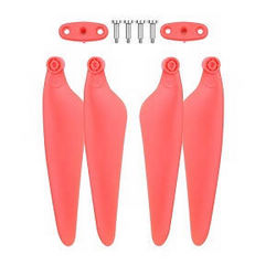Shcong Hubsan H117S ZINO,ZINO-Y,ZINO Pro,ZINO Pro + Plus RC Drone Quadcopter accessories list spare parts main blades with screws and connect parts (Red)