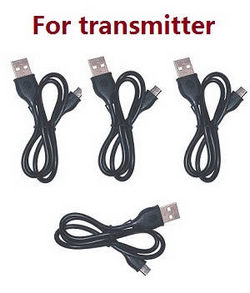 Shcong Hubsan ZINO 2 RC Drone accessories list spare parts USB charger wire for the transmitter 4pcs - Click Image to Close