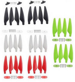 Shcong Hubsan ZINO 2 RC Drone accessories list spare parts main blades with fixed grip and screws set (4 colors)