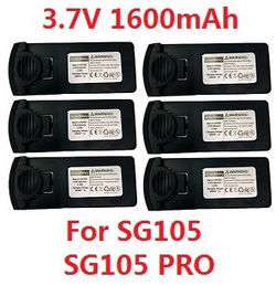 SG105 SG105 PRO SG105 MAX YU1 YU2 YU3 ZLL ZLZN ZLRC 3.7V 1600mAh battery 6pcs (For SG105 and SG105 PRO)