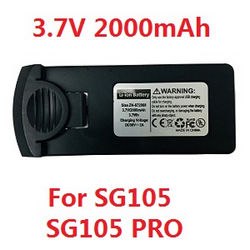 SG105 SG105 PRO SG105 MAX YU1 YU2 YU3 ZLL ZLZN ZLRC 3.7V 2000mAh battery (For SG105 and SG105 PRO)