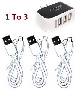 SG105 SG105 PRO SG105 MAX YU1 YU2 YU3 ZLL ZLZN ZLRC 3 USB charger adapter with 3*USB charger wire set