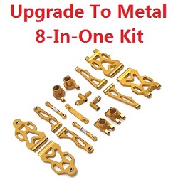 JJRC Q117-A B C D Q132-A B C D SCY-16101 SCY-16102 SCY-16103 SCY-16103A SCY-16201 upgrade to metal accessories 8-In-One kit Gold