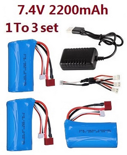 ZLL SG116 SG116PRO SG116MAX 1 to 3 USB charger set + 3*7.4V 2200mAh battery set