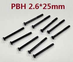 ZLL Beast SG216 SG216PRO SG216MAX half thread screw PHB 2.6*25mm 6104 - Click Image to Close