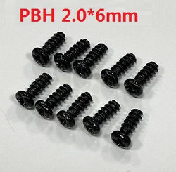 ZLL Beast SG216 SG216PRO SG216MAX self tapping round head screws PBH 2*6mm 6117 - Click Image to Close