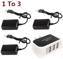 ZLL Beast SG216 SG216PRO SG216MAX 3 USB charger adapter with 3*USB wire set